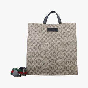 Gucci GG Plus Supreme Brown Canvas Handbag